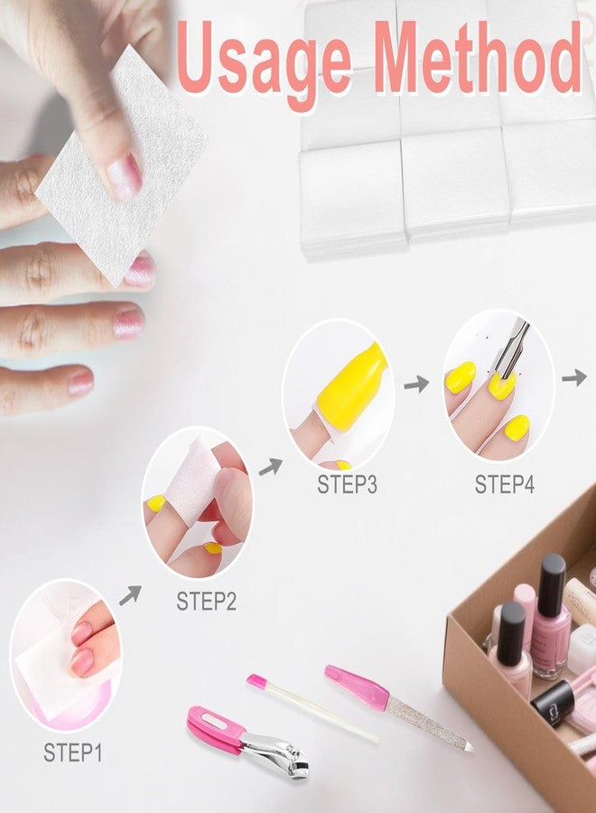 Eyxformula 270 Pcs Lint Free Nail Wipes - Thick and Absorbent Gel Polish Removal Cotton Pads Nail Supplies for Home & Salon Manicure - Image 4