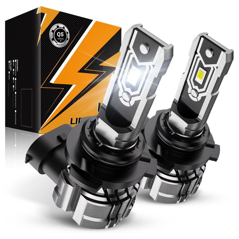 Auxbeam أضواء الضباب Auxbeam 9006 HB4، 10000 لومن 400% أكثر سطوعًا، أضواء ضباب 9006 HB4، 6500 كيلفن ضوء أبيض قوي، سطوع فائق، توصيل وتشغيل - Image 1