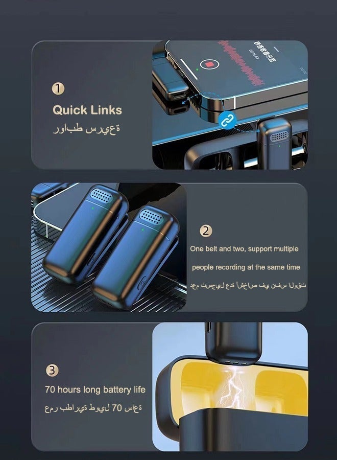 هالامين مايك لاسلكي للجوال,مايك جوال لاسلكي,مايك للهاتف,ميكروفون صغير - Image 5