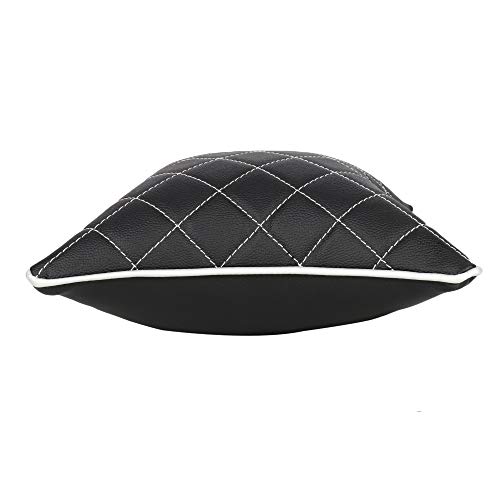 AUTOFIT Double Quilted Car Cushion Combo Set Universal for All Cars (Set of 2 Pieces) Black and Silver - Image 5