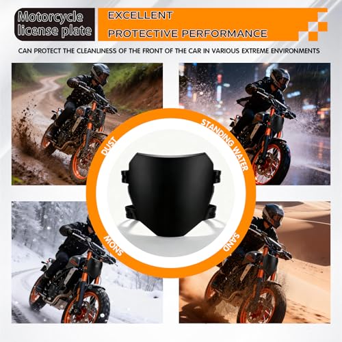 Zihvfzu Electric Dirt Bike Number Plate Front, Downhill Electric Bike Plate for Q20, S1/S2/Y1/RX, X1S/X/X2, LBX, Sting MX3/MX4/MX5, XXX, Mantis, Dragster, Pro SS/SR/S, Soleil 01, RTR - Image 5