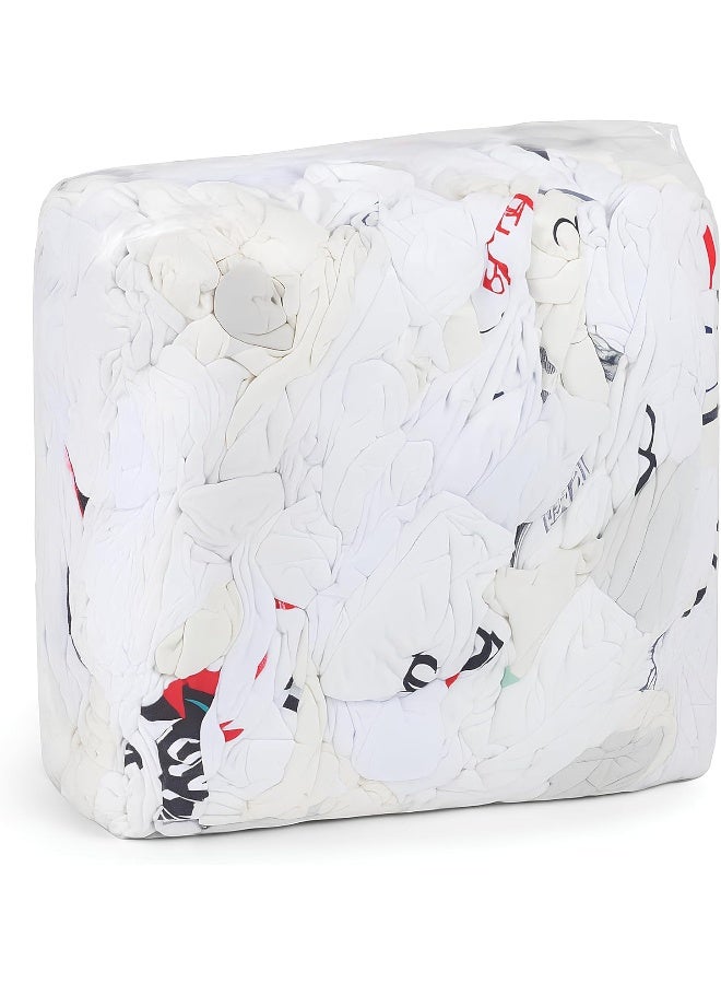 Royal Apex 1kg Mixed White Cotton Waste Rags – Multipurpose Cleaning Cloths For Home, Kitchen, Car Wash, Oil & Grease Removal, Barn & Stable Use - Image 1