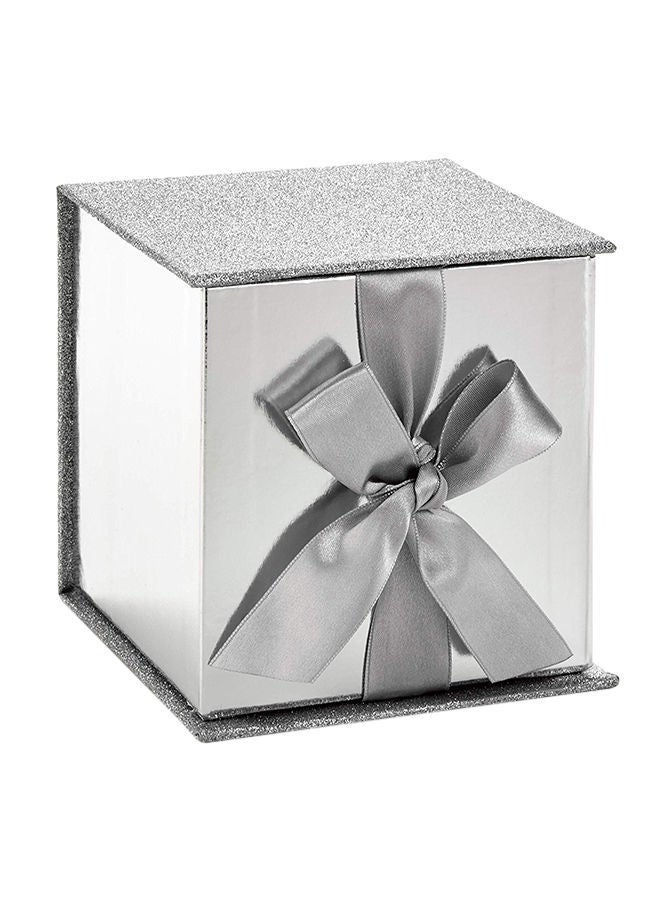 NIBEMINENT Small Gift Box With Paper Fill Silver - Image 1