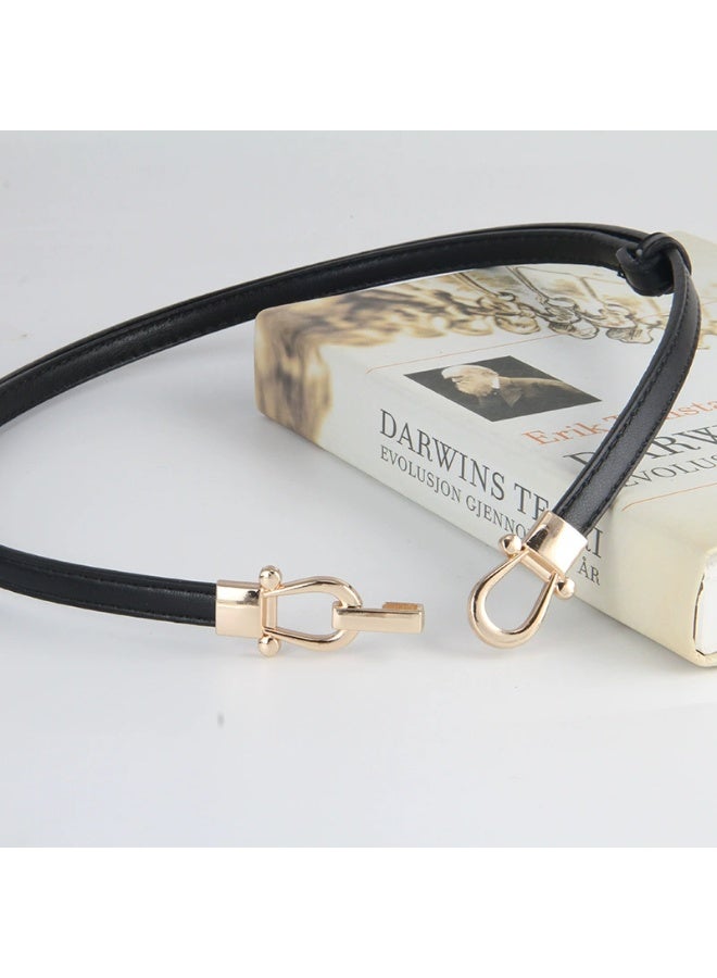 Goolsky 1pc Women'S Faux Leather Belt, Casual Style, Adjustable Waist Belt with Decorative Buckle, Fashion Accessory for Dresses and Outfits, with Hand Washable or Dry Clean Only for Weekend Casual, Going Out - Image 1