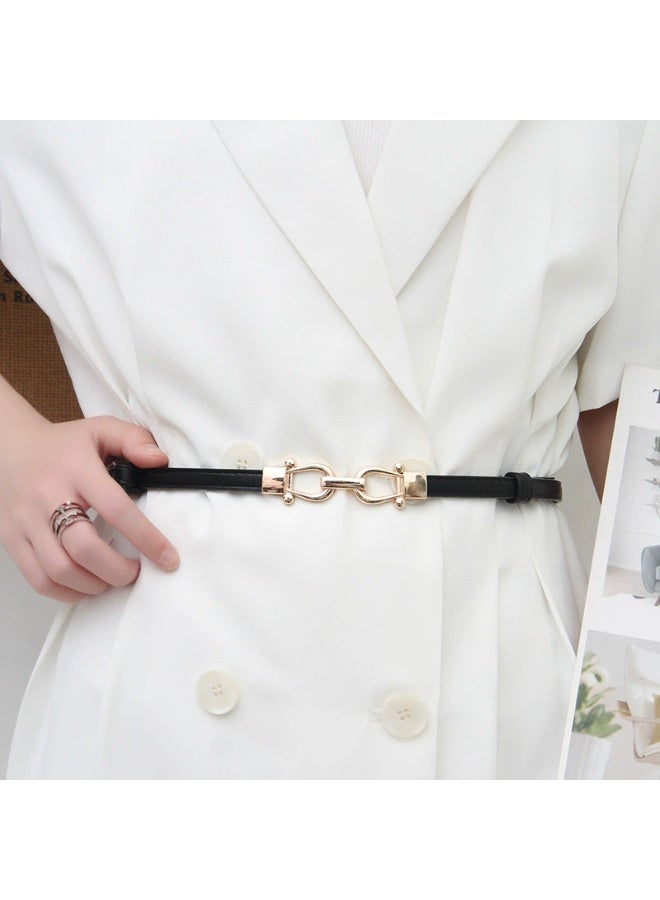 Goolsky 1pc Women'S Faux Leather Belt, Casual Style, Adjustable Waist Belt with Decorative Buckle, Fashion Accessory for Dresses and Outfits, with Hand Washable or Dry Clean Only for Weekend Casual, Going Out - Image 3