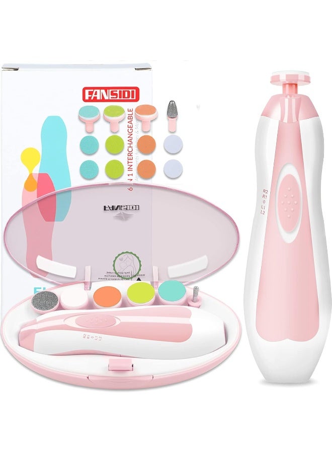 FANSIDI Baby Nail File Electric Nail Trimmer Safe Baby Nail Clippers Manicure Set - Image 1