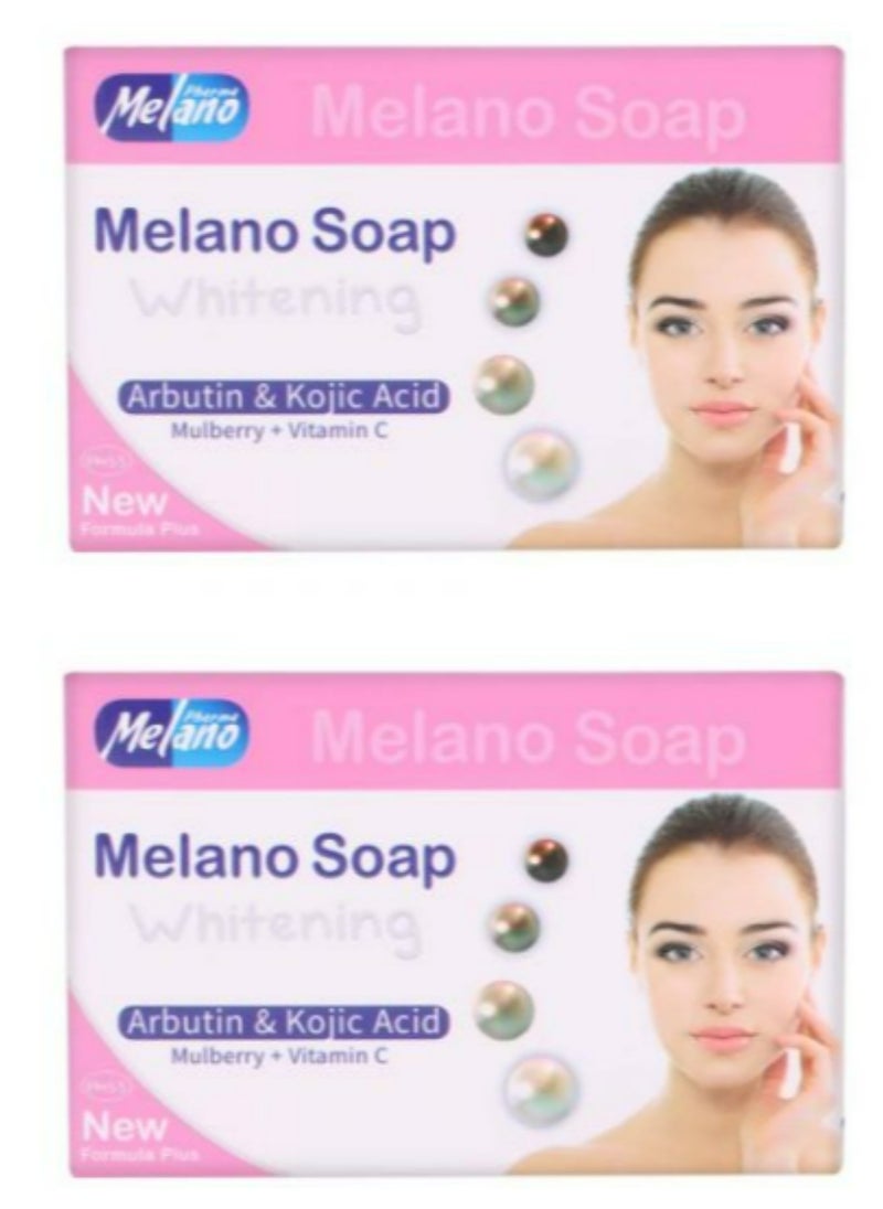 MELANO MELANO soap whitening arbutin kojic acid 100 g 2 pcs  - Image 2