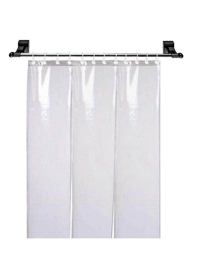 Kuber Industries PVC Plastic 3 Strips Transparent 0.50 mm AC Door Curtain (Width-54 Inches X Height-96 Inches, 8 Feet) - Image 2