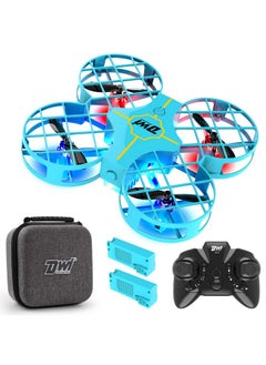 4.5 Inch Mini Drone For Kids Crash Proof One Key Take Off Landing Spin Flips Rc Small Drones For Beginners Boys And Girls Adults Nano Quadcopter Flying Toys Blue