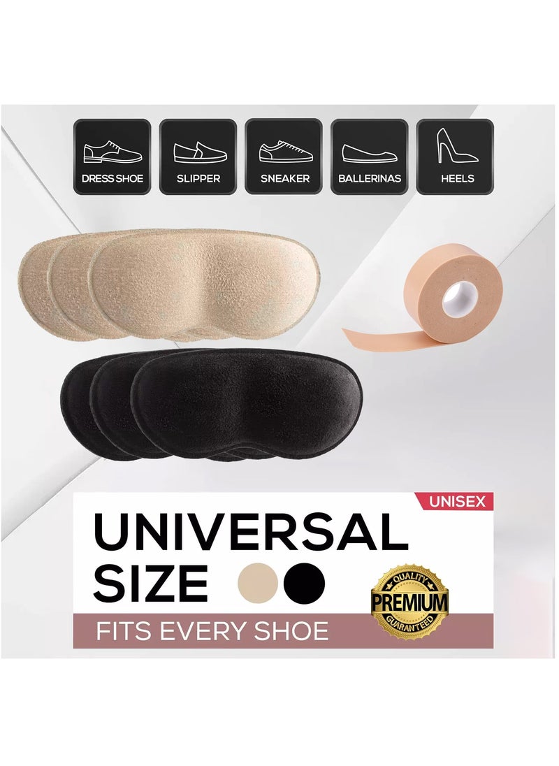 MileMelo 5 Pcs Heel Grips Liner Cushions Inserts for Loose Shoes, Heel Pads Snugs for Shoe Too Big Men Women, Filler Improved Shoe Fit and Comfort, Prevent Heel Slip and Blister  - Image 5