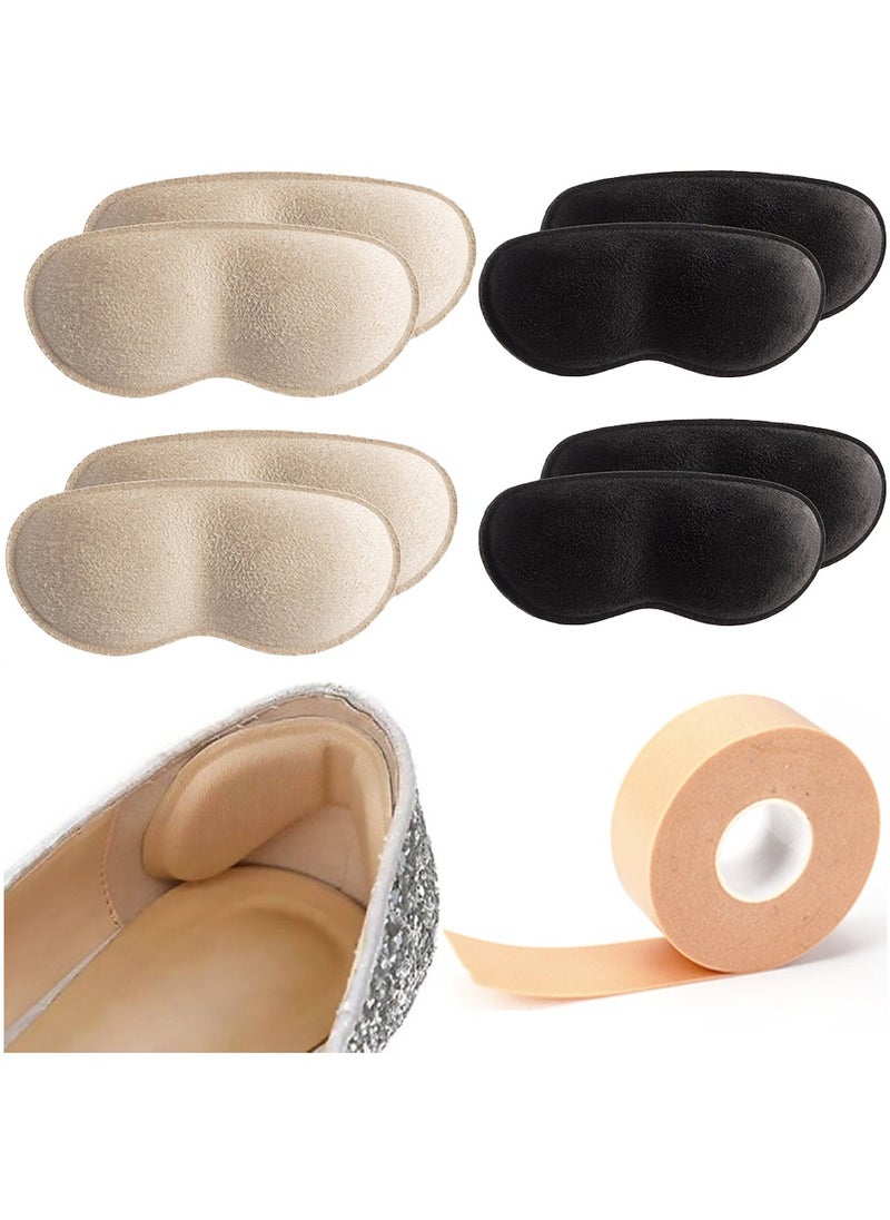 MileMelo 5 Pcs Heel Grips Liner Cushions Inserts for Loose Shoes, Heel Pads Snugs for Shoe Too Big Men Women, Filler Improved Shoe Fit and Comfort, Prevent Heel Slip and Blister  - Image 1