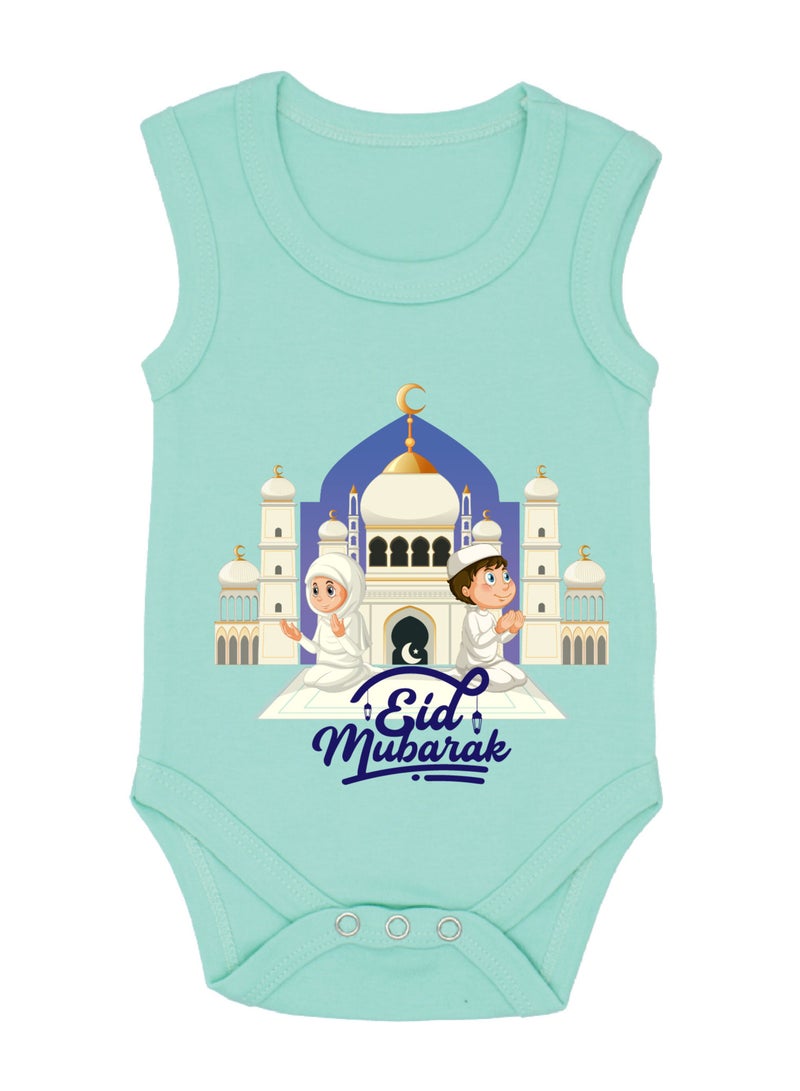 PRINTSHOP4ME Ramadan Baby Romper Outfit - Sleeve Less Cotton Unisex Romper - Romper for Babies and Toddlers - Sleeveless Ramadan Romper for Newborns  - Image 1