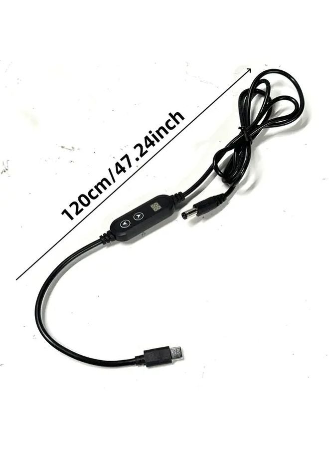 1Pcs 5 20V Adjustable PD Charger Cable Type C To DC 5 5x2 1mm Male With 8 Connectors - Image 1