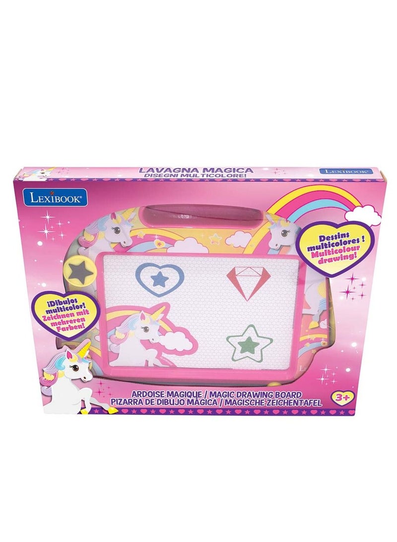 Lexibook Unicorn Magnetic Multicolor Drawing Board - Image 3