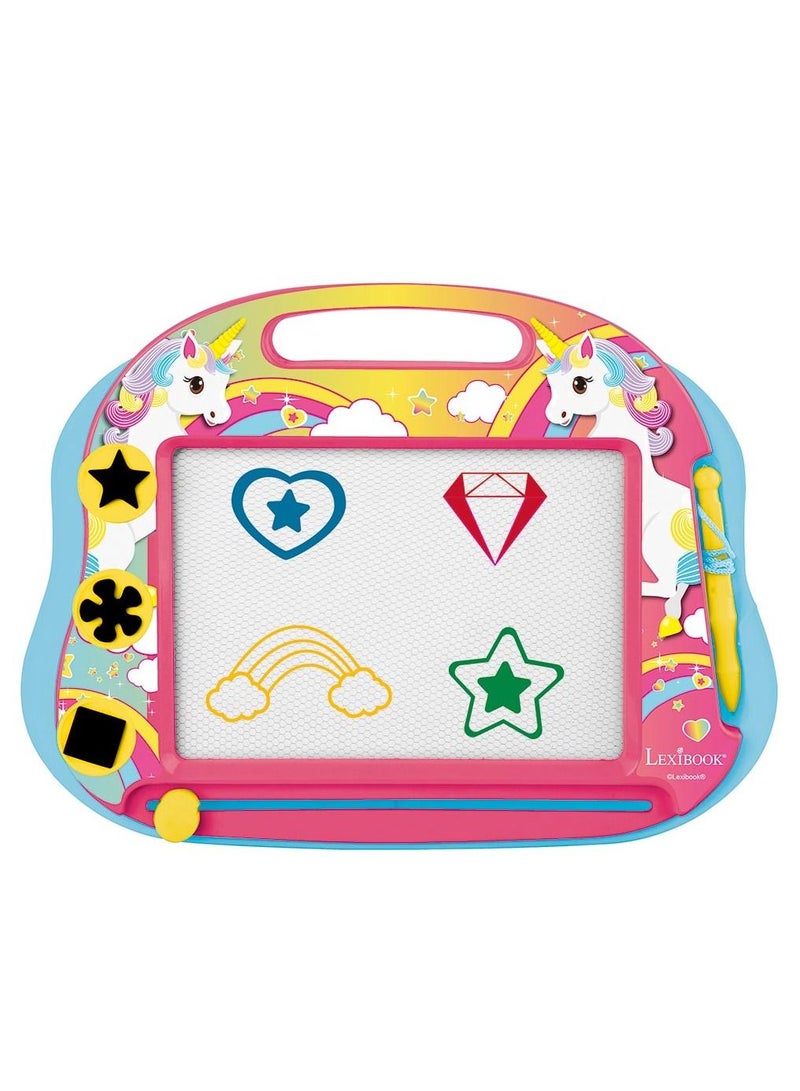 Lexibook Unicorn Magnetic Multicolor Drawing Board - Image 2