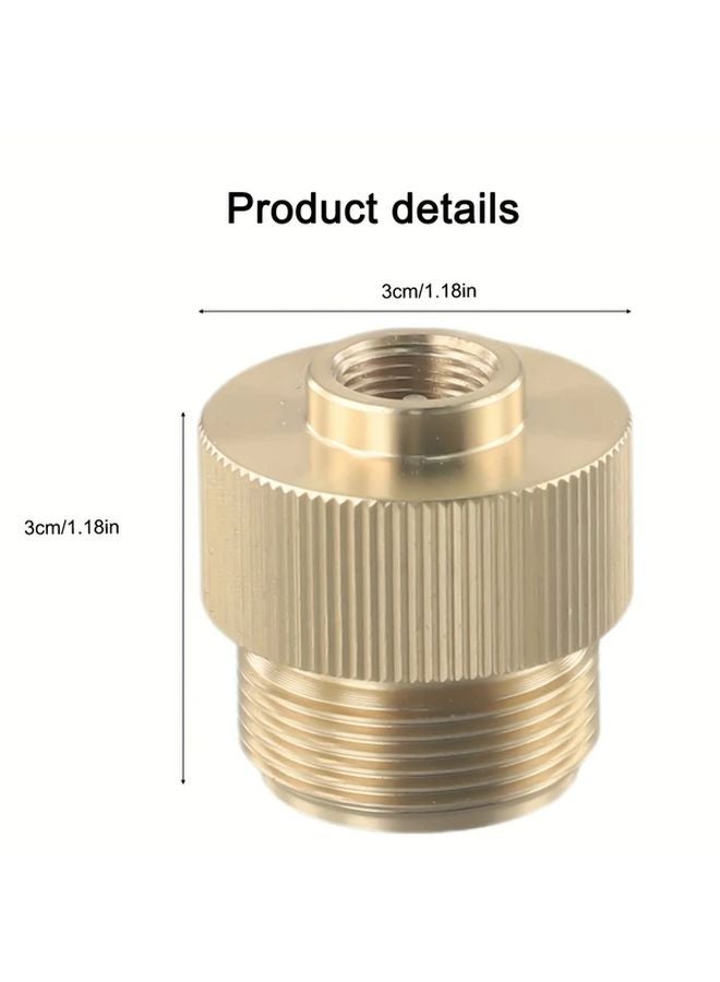 URTUE Heavy Duty Camping Stove Gas Tank Adapter Valve Leak Proof Aluminum Alloy - Image 3