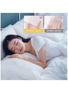 Generic Travel Disposable Bed Sheet Set,4Pcs Portable Disposable Sheet and Disposable Pillowcase Set, Suitable for Travel Hotel Business Travel  - Image 3