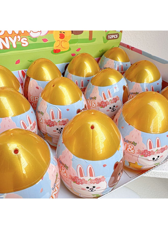 Special For Key Chain Egg Ball Brown Bear Nikon Rab Cloth Doll Blind Egg Mobile Phone Pendant Gift Wholesale-Color:Yl7051 Brown Bear Gacha 12 Pieces-end Box-Specifications:Random One - Image 3