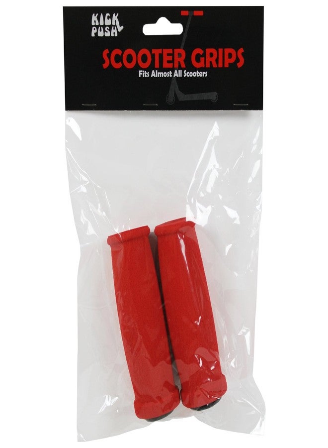 Kick Push New Replacement Scooter Handle Grips for Razor Scooters (Red) - Image 2