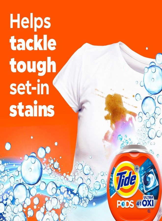 Tide 4-n-1 Ultra Oxi PODS Laundry Detergent Pacs, 32 Count, HE Compatible, Built in Pre-Treater for Stains - Image 3