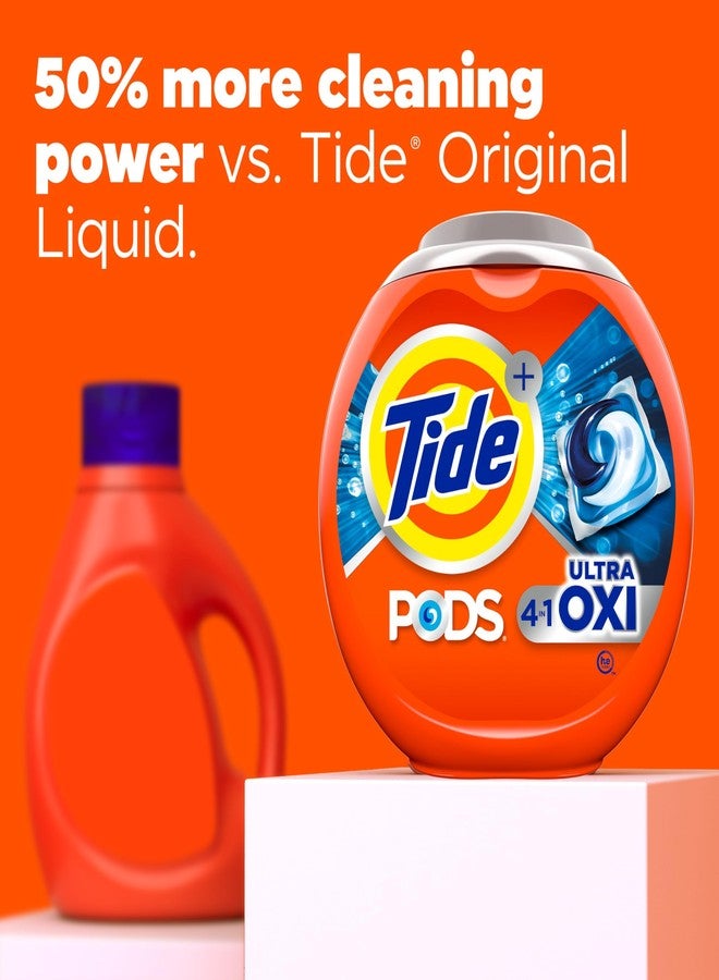 Tide 4-n-1 Ultra Oxi PODS Laundry Detergent Pacs, 32 Count, HE Compatible, Built in Pre-Treater for Stains - Image 2