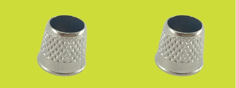 advancedestore advancedestore Pack of 2Pc Sewing Machine Collection Thimble Metal Thimble Size4 - Image 1