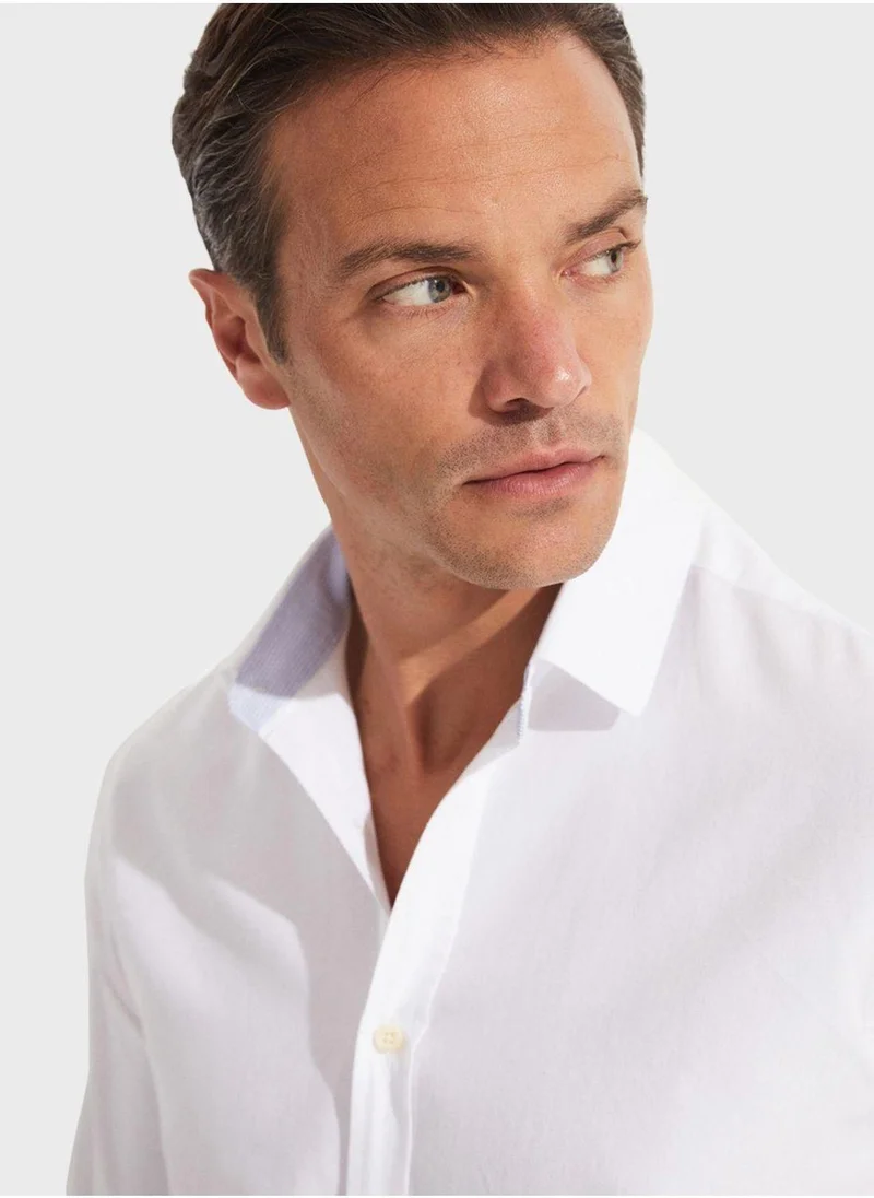 JUNE Essential Oxfort Regular Fit Shirt