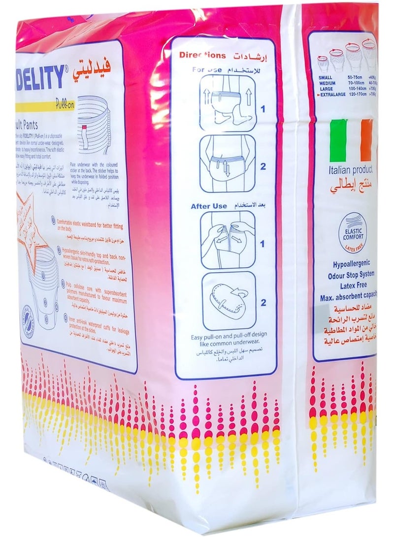 FIDELITY ADULT PULL ON PANT EXTRA LARGE 10Pcs - Image 3