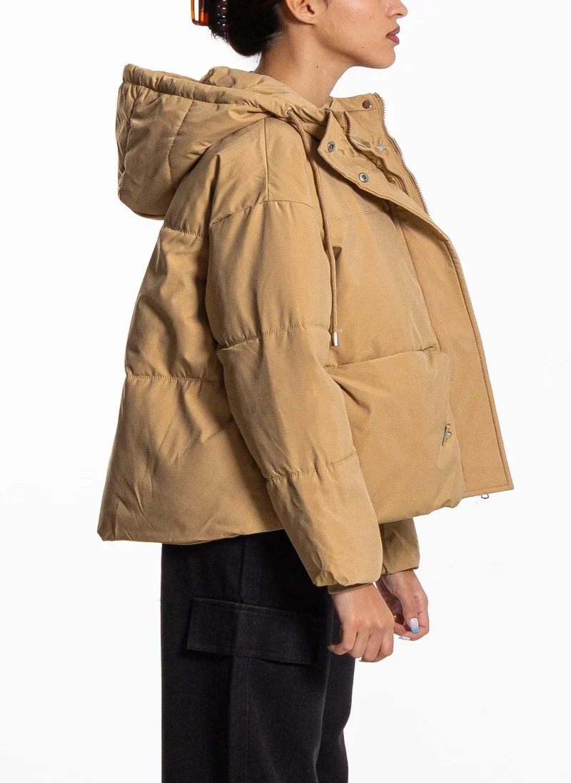 شايبس DETAILED PUFFER JACKET WITH HOOD