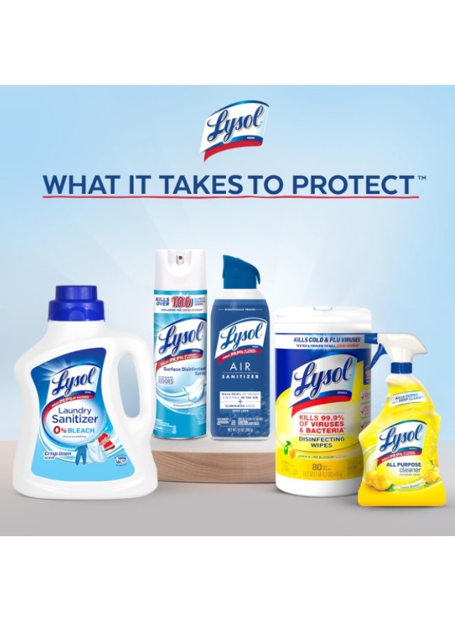 Lysol Disinfectant Spray, Crisp Linen Scent, 38 fl oz Total (Pack of 2, 19 oz Each) - Image 5