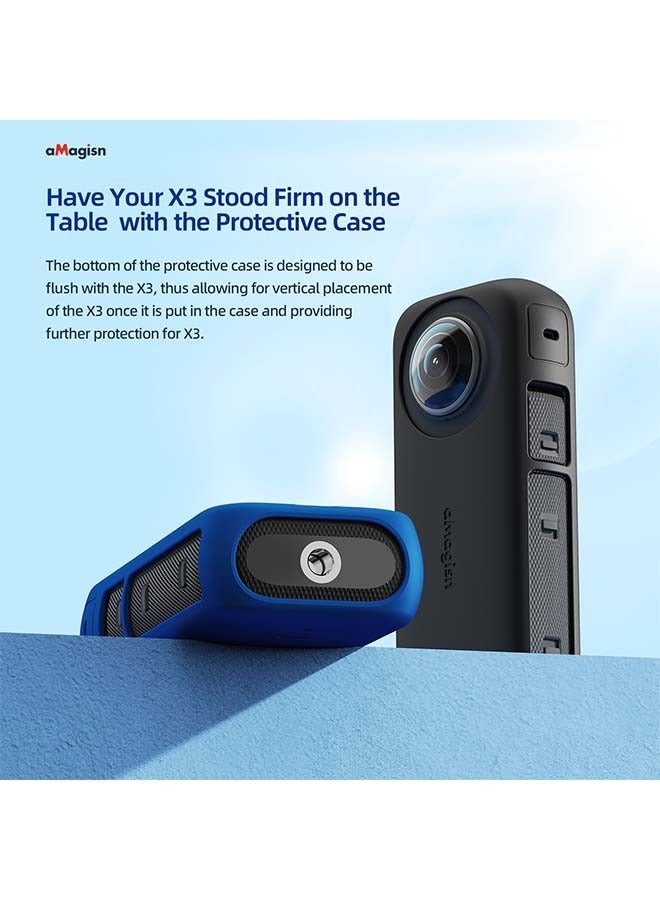 aMagisn Premium Silicone Body Case and Lens Sleeve for Insta360 X3 - Essential Protection Accessories for Insta360 X3 360-Degree Action Camera (Body Case + Lens Sleeve)  - Image 3