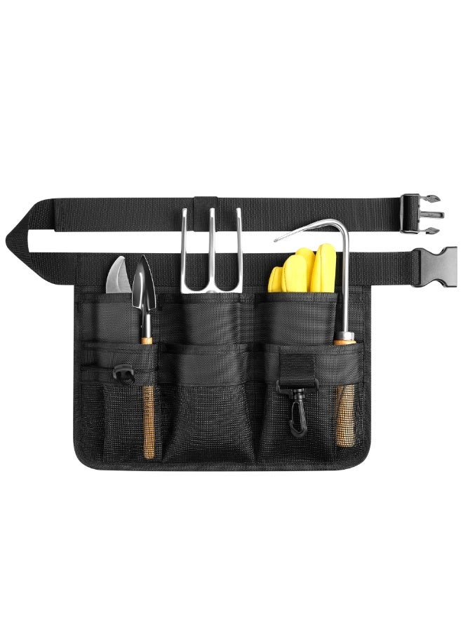 Chabeia Gardening Tools Belt, 8 Pockets Heavy Duty for Women & Men, 1680D Water Resistant Tool Pouch for Builders, Carpenters, Gardeners, Electricians  - Image 1