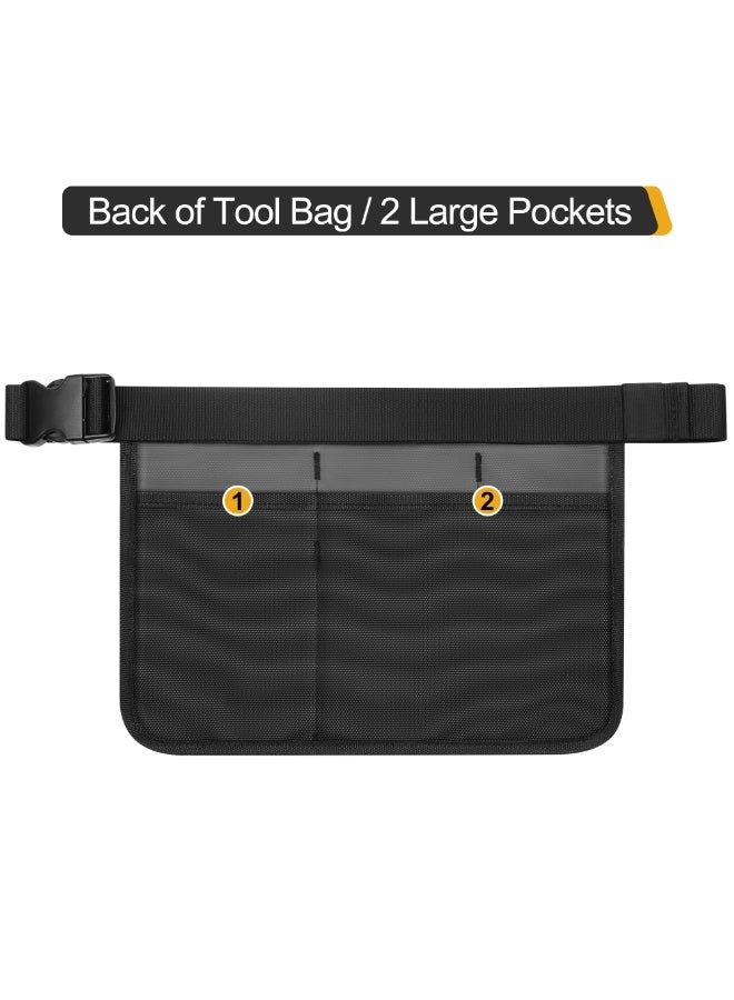 Chabeia Gardening Tools Belt, 8 Pockets Heavy Duty for Women & Men, 1680D Water Resistant Tool Pouch for Builders, Carpenters, Gardeners, Electricians  - Image 4