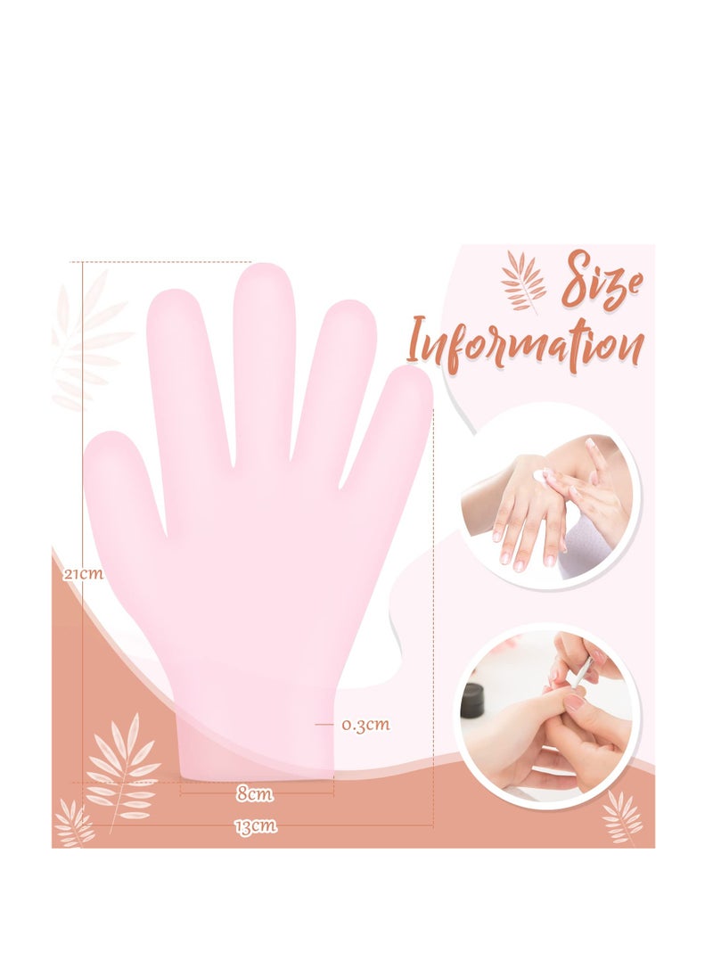 SYOSI - Moisturizing Gloves, 4 Pairs Silicone Gel Gloves Socks, Spa Socks and Gloves, for Moisturize Soften Repairing Hands Feet Callus Remover, for Women Men Dry Cracking Skin - Image 1