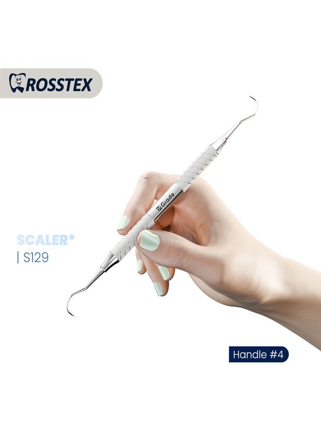 Dental Instrument Sickle Scaler fig. 129 posterior with handle no. 4
