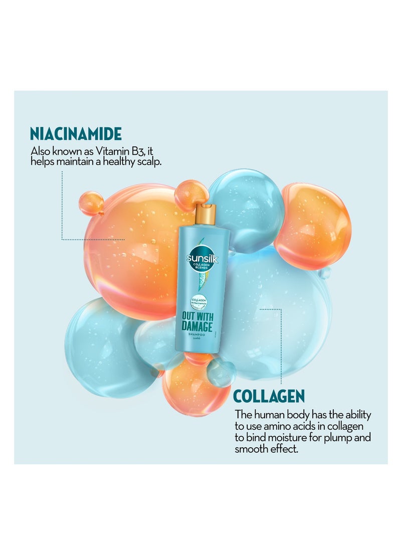 Sunsilk Out With Damage Shampoo 350ml - Image 5