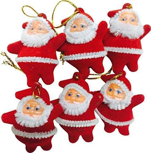 Mini Santa Claus Doll Hanging Doll for Xmas Tree Decorations Christmas Decoration Ornaments Items Santa Claus Toy Doll for Kids Christmas Decor Set of 12