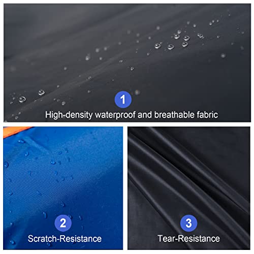 Molebt Car Cover Waterproof All Weather for Automobiles, Universal Fit Sedan Coupe Chevrolet Corvette/Camaro, Ford Mustang/Fusion, Honda Accord/Civic, KIA Optima, Hyundai Sonata, Nissan Maxima etc. - Image 2