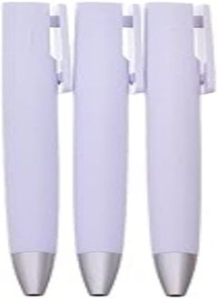 Generic Z2 high quality ballpoint mechanical blue ink pen pack of 3 pens -white 