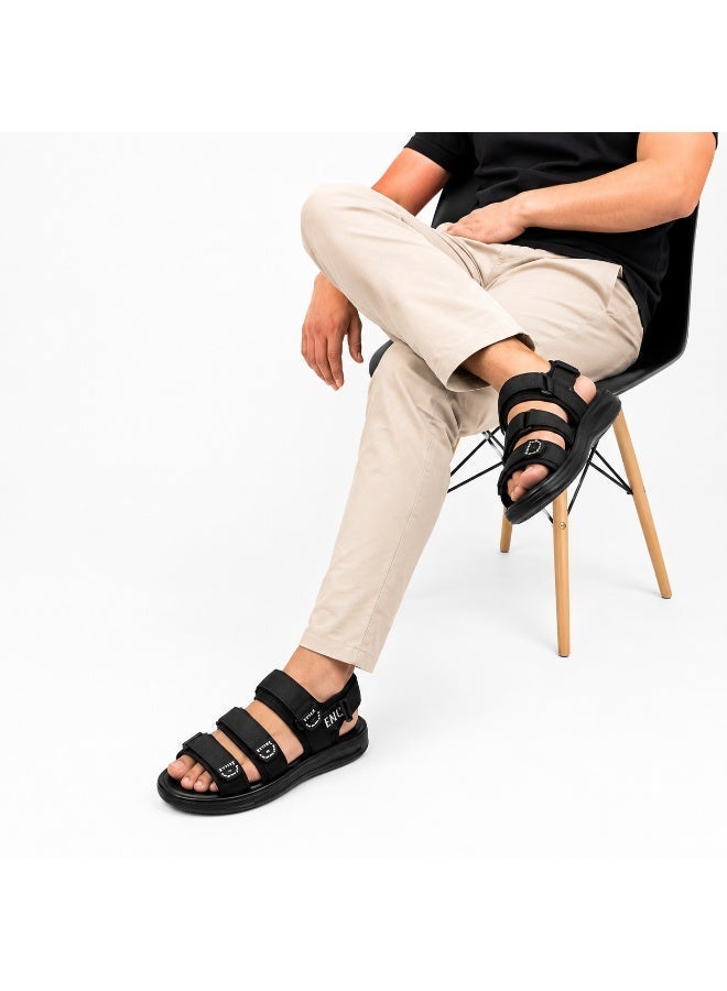 Men's Casual Adjustable Sport Sandals - Lightweight Comfortable Walking Sandals with Hook & Loop Straps - Image 1