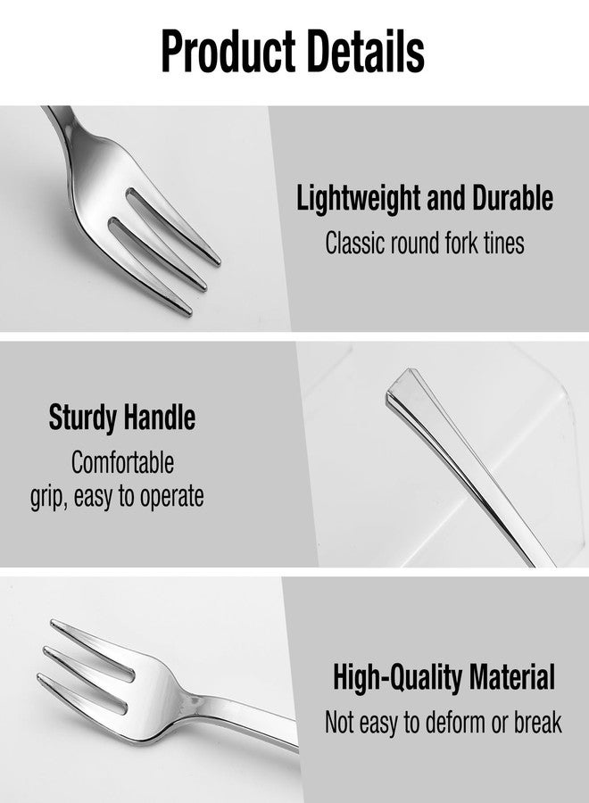 Loccmat 200 Pieces Mini Plastic Forks,Silver Plastic Mini Forks,4 inch Mini Dessert Forks,Mini Plastic Tasting Forks,Mini Appetizer Forks for Desserts,Cake,Fruit - Image 3