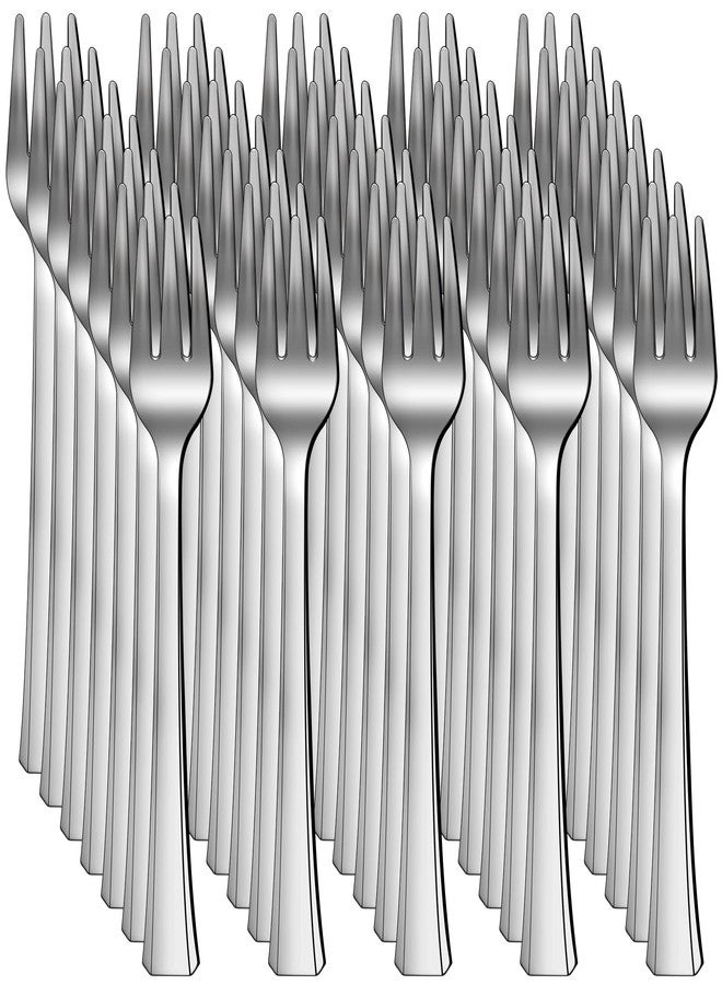 Loccmat 200 Pieces Mini Plastic Forks,Silver Plastic Mini Forks,4 inch Mini Dessert Forks,Mini Plastic Tasting Forks,Mini Appetizer Forks for Desserts,Cake,Fruit - Image 1
