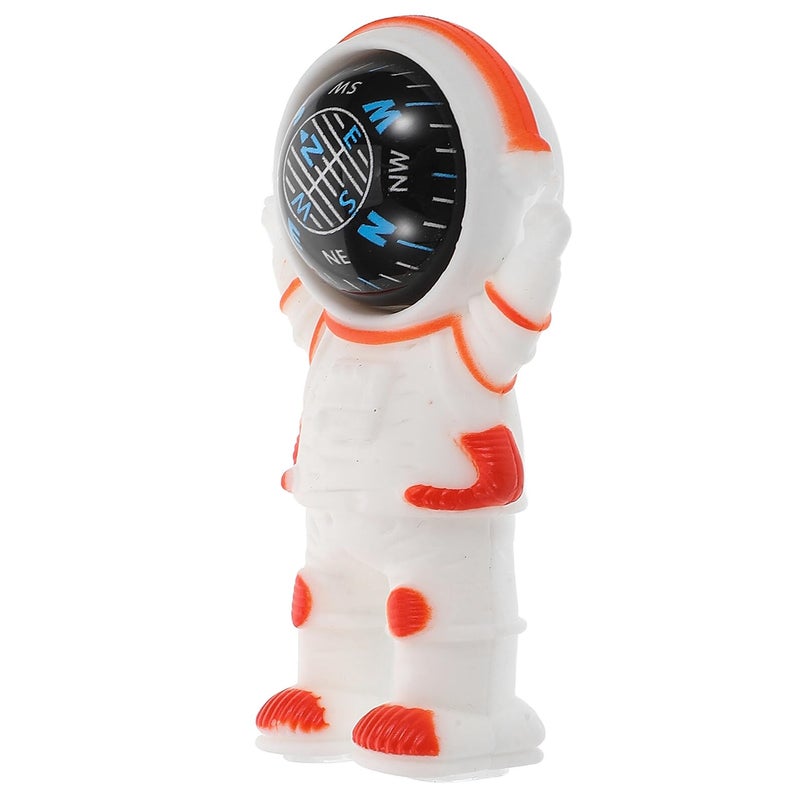 Orange Astronaut Car Compass Dash Mount Portable Vehicle Interior Decoration for Outdoor Navigation - Image 2