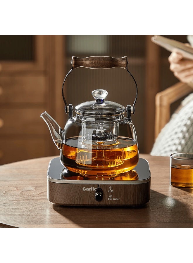 Yihutea Yi Hu Tea Brewing Pot Electric Ceramic Stove Integrated Steaming And Brewing High-temperature Resistant Glass Thickened Water Boiling Set - Image 3