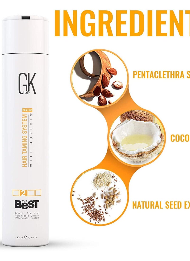 GK Hair - The Best Keratin Treatment To Smooth And Straighten Hair Without Sodium Sulfate Salts Sulfur And Barabene Deep Cleanser And Remover Of Impurities 300ml - Image 1