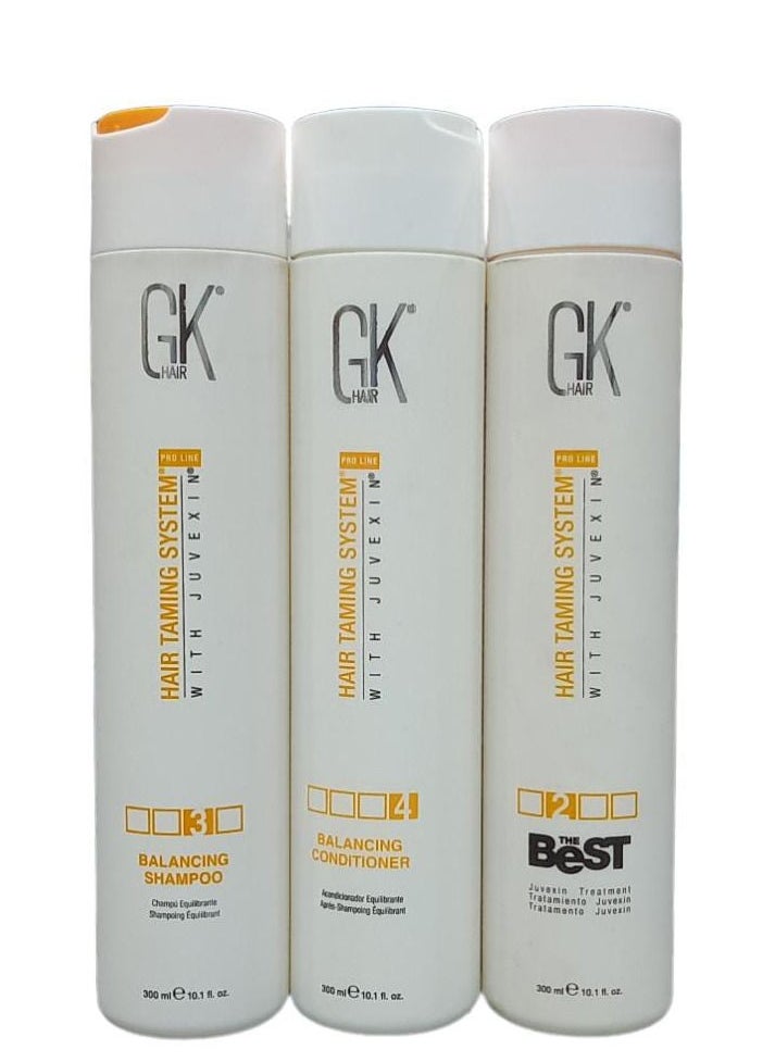 GK Hair - The Best Keratin Treatment To Smooth And Straighten Hair Without Sodium Sulfate Salts Sulfur And Barabene Deep Cleanser And Remover Of Impurities 300ml - Image 1