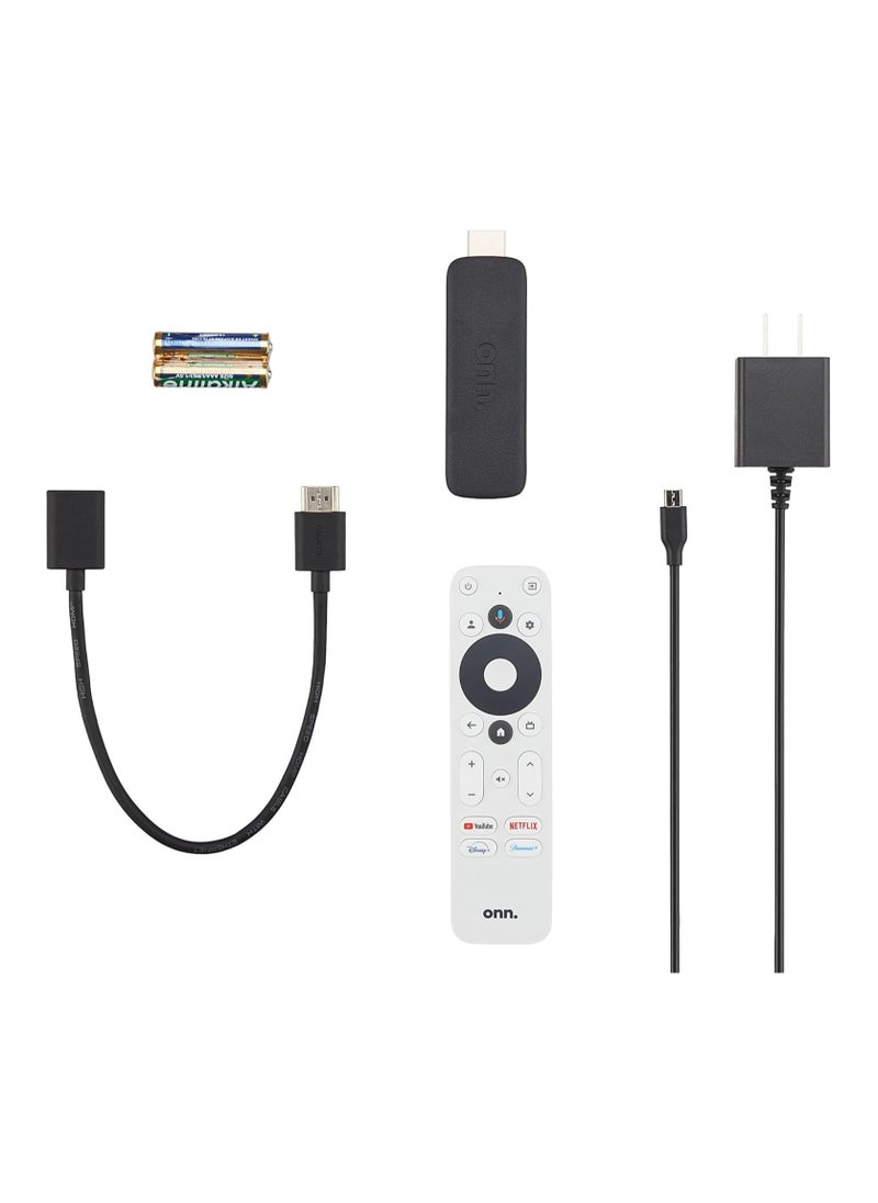 Google Tv ONN Android TV 2K FHD Streaming Stick Black (New Version)