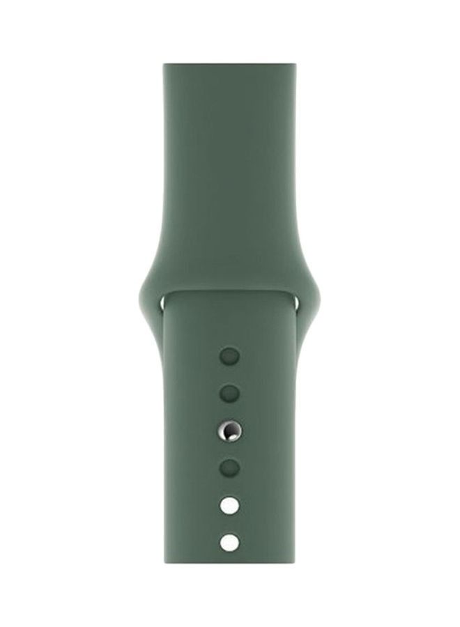 سوار بديل صلب لساعة Apple Watch Series 5/6/7 42/44/45 ملم أخضر صنوبر - Image 2