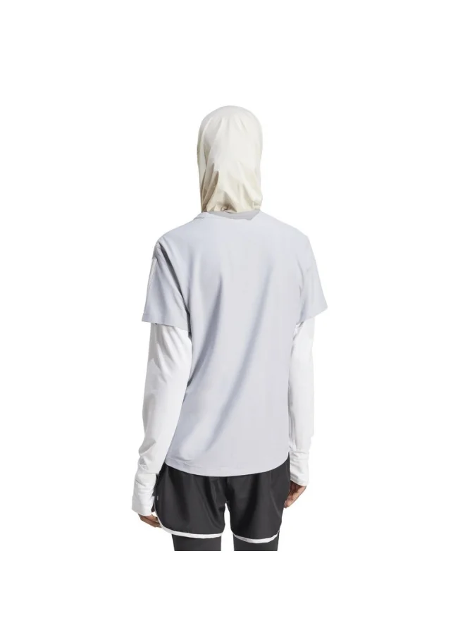 اديداس adidas OTR B TEE Grey Running T-SHIRTS for Women - 2XS