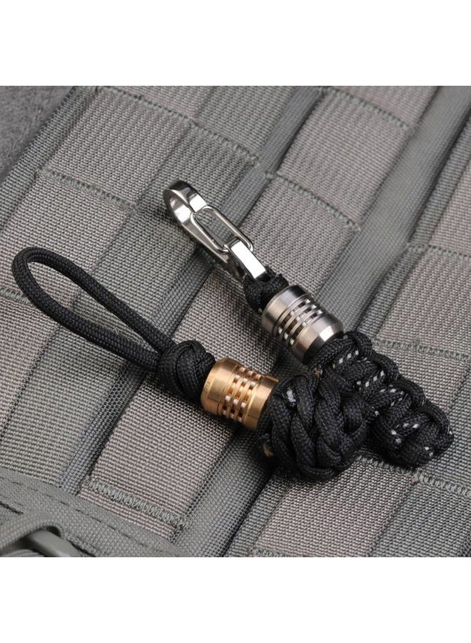 MecArmy FFX Titanium Bead Pendant for EDC, Knife Lanyard, Cord Beads for Flashlight, DIY EDC Accessories with Woven Paracord - Image 3